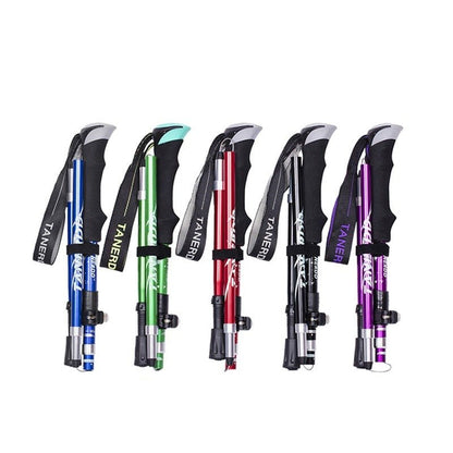 Adjustable Trekking Poles Foldable Telescopic Hiking Stick
