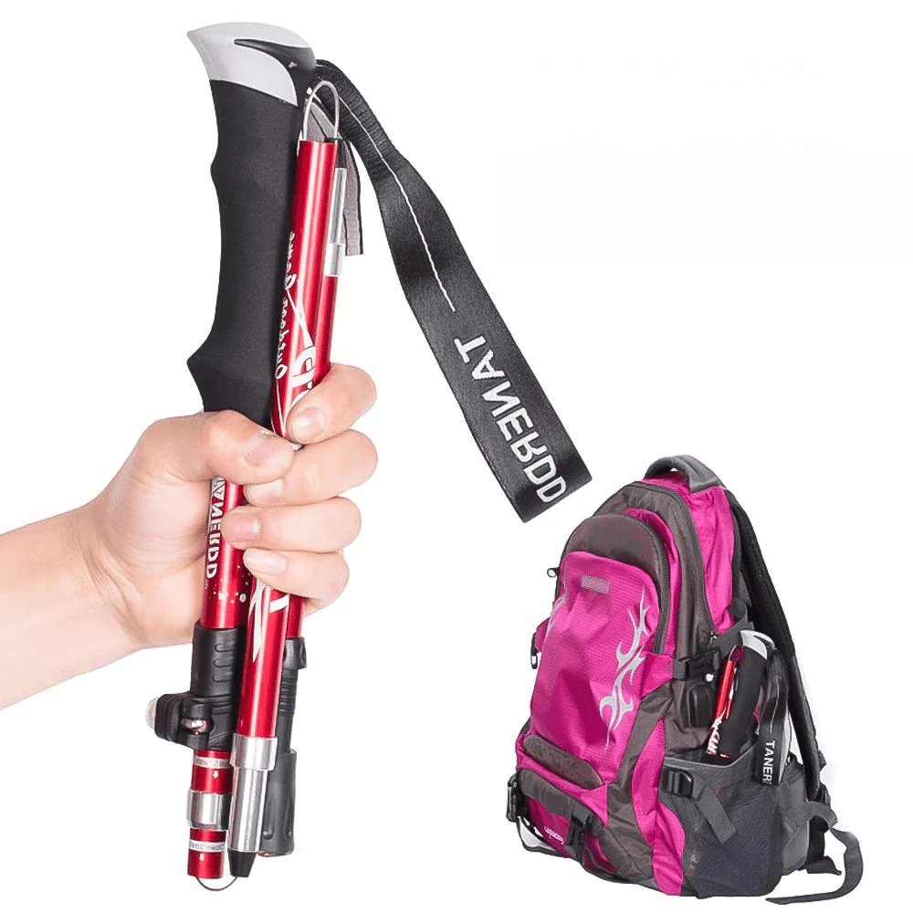 Adjustable Trekking Poles Foldable Telescopic Hiking Stick