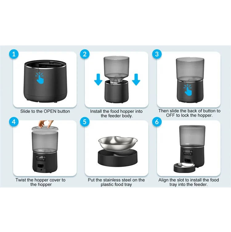 Automatic Pet Feeder for Cats and Dogs