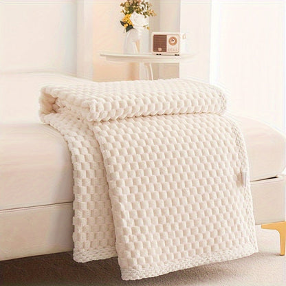 Premium Fleece Blanket for Home Comfort with Elegant Texture and Style