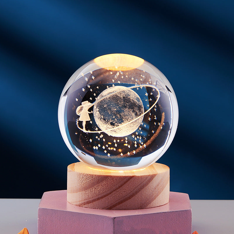 3D Crystal Night Light Lamp for Home Decor - Magical 3D Effect