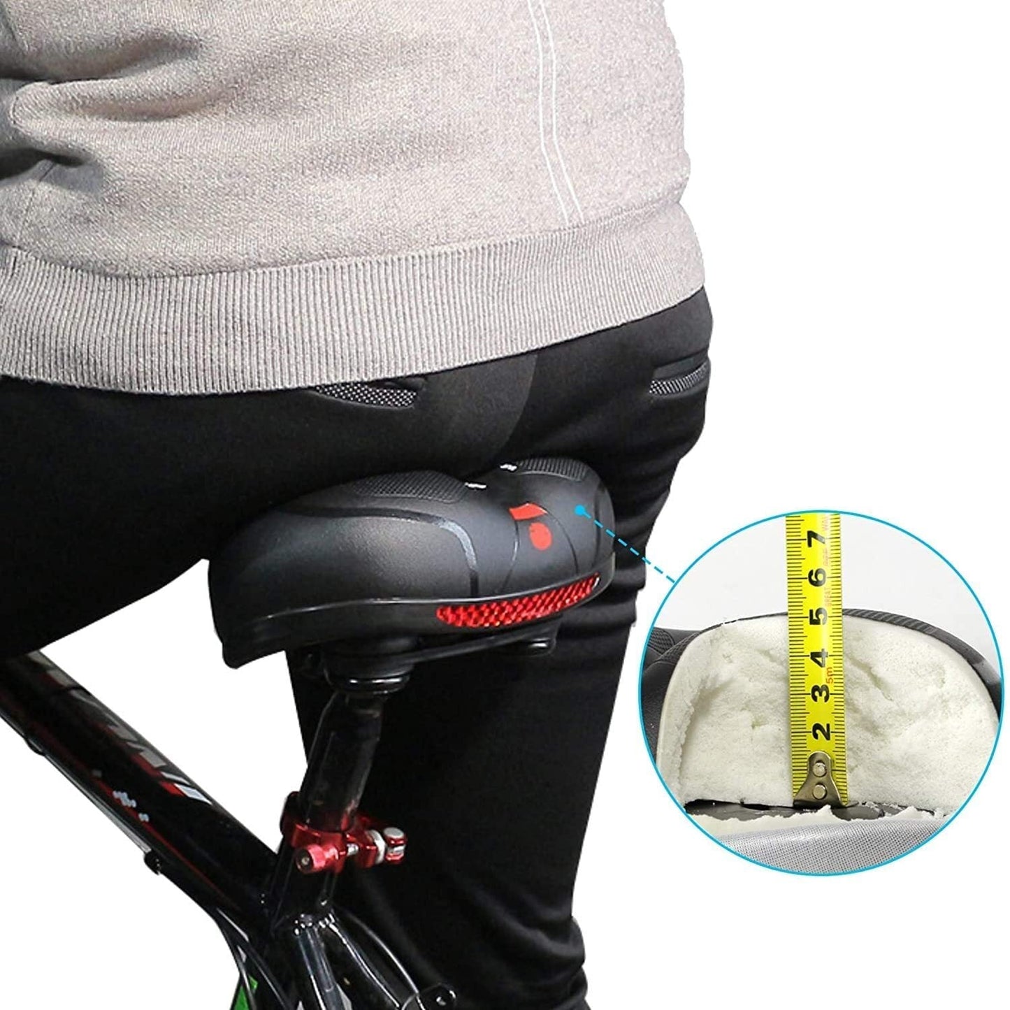 Bicycle Seat Extra Soft Comfortable With Reflector