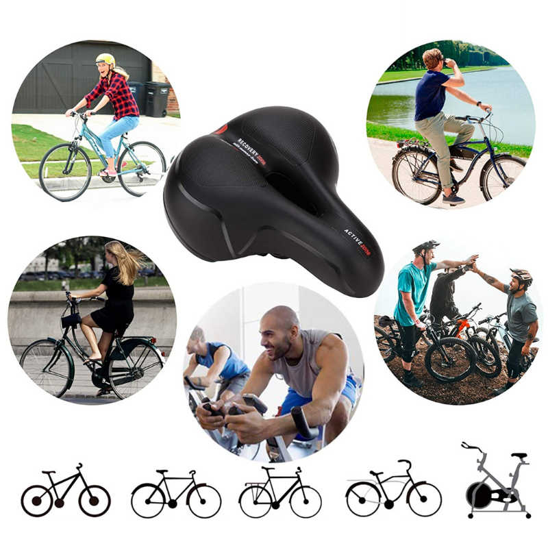 Bicycle Seat Extra Soft Comfortable With Reflector