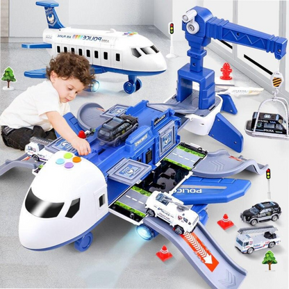 Airplane Vehicle Play Set Police Construction Fireman 3 Styles