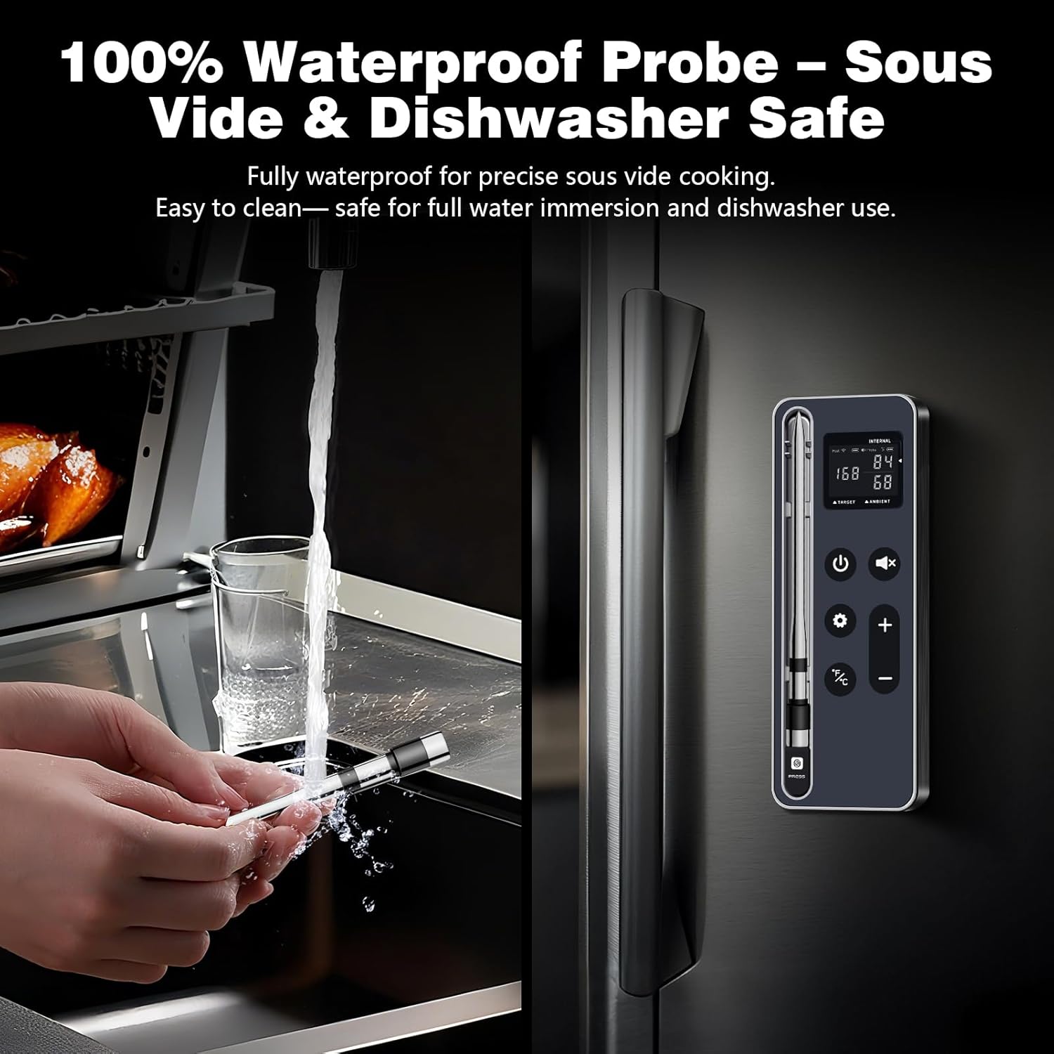 Bluetooth Meat Thermometer Digital Wireless Smart Cooking Thermometer