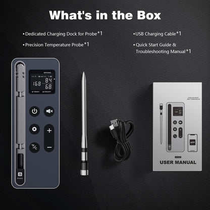 Bluetooth Meat Thermometer Digital Wireless Smart Cooking Thermometer