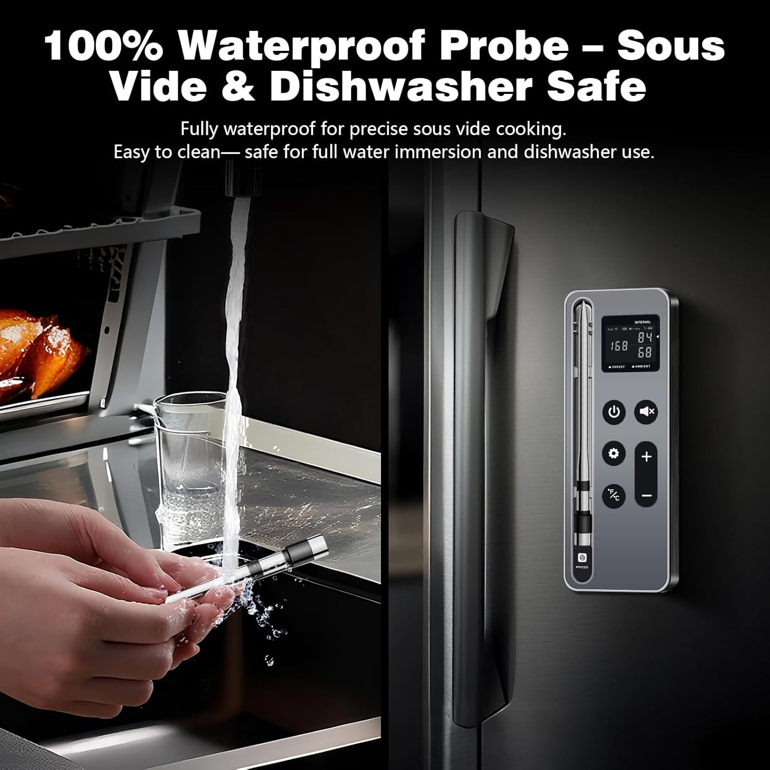 Bluetooth Meat Thermometer Digital Wireless Smart Cooking Thermometer