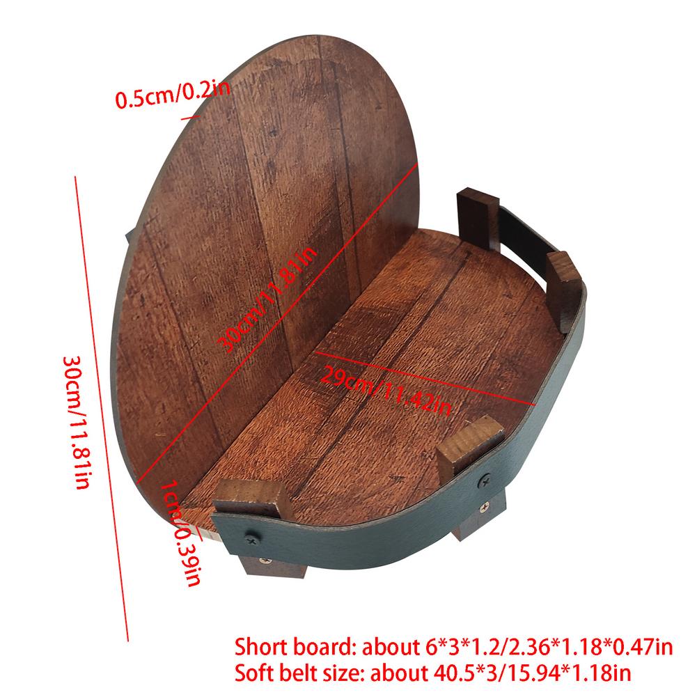 Bourbon Whiskey Barrel Shelf Bar Accessory