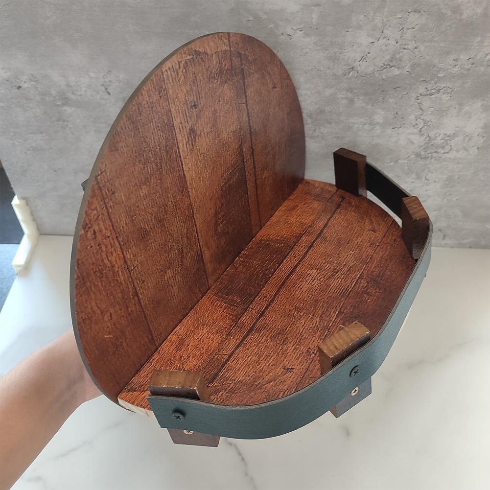 Bourbon Whiskey Barrel Shelf Bar Accessory