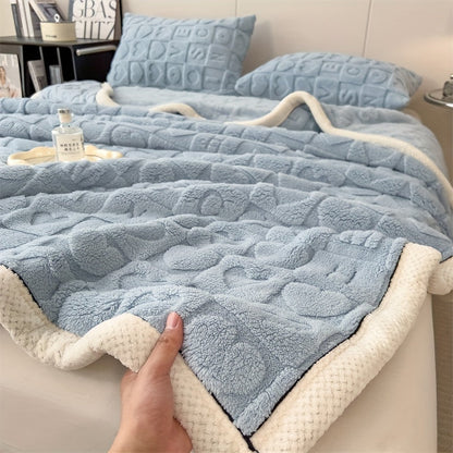 Ultra-Soft Coral Fleece Blanket for Cozy Home and Office Comfort