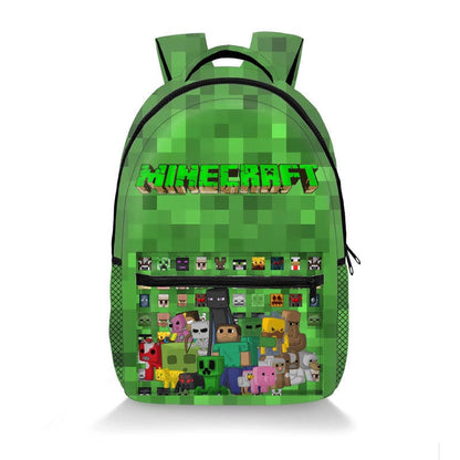 Minecraft Backpack Children's School Bag Pixel Design