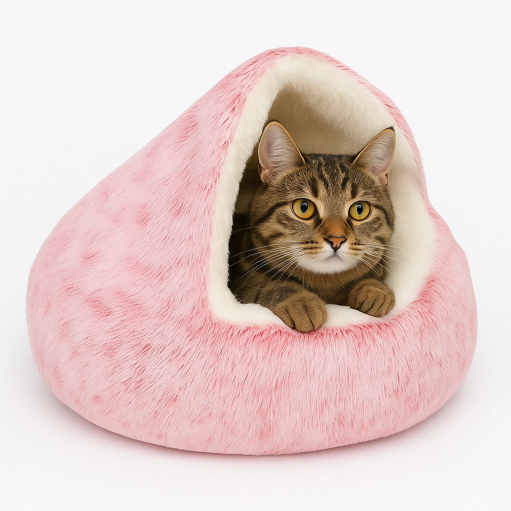 Cat Bed Cave Plush
