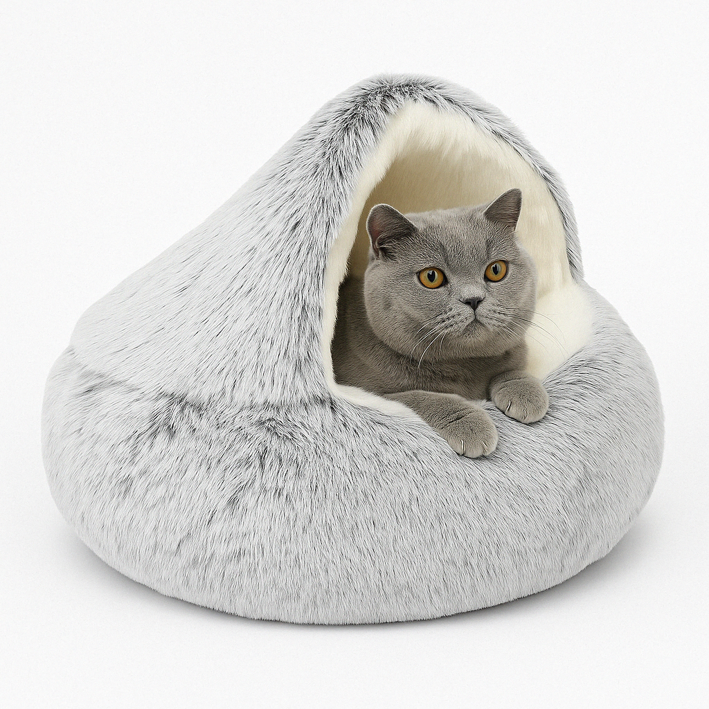 Cat Bed Cave Plush