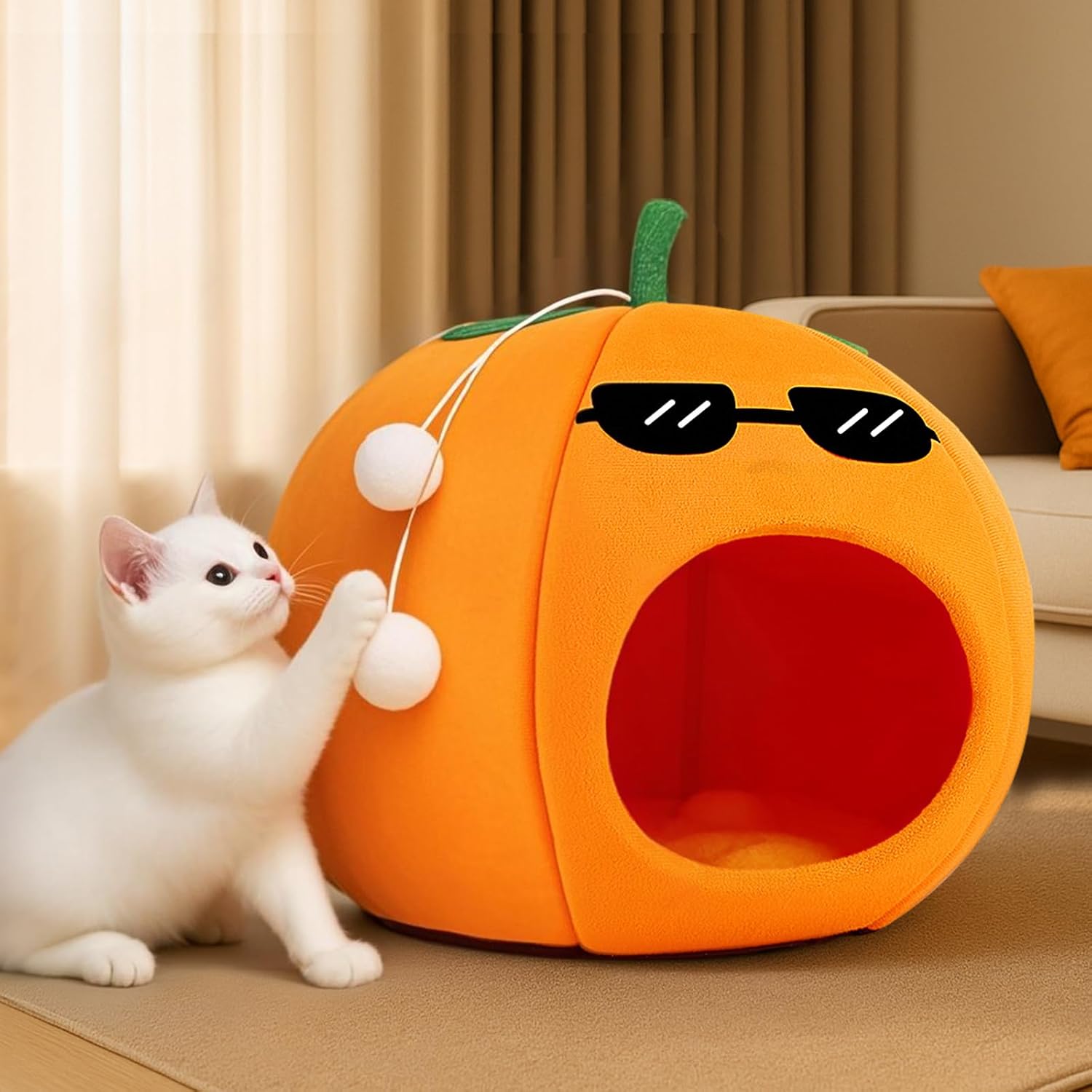 Cat Bed, Dog Bed, Soft Washable Pet Bed, Cat Cave,