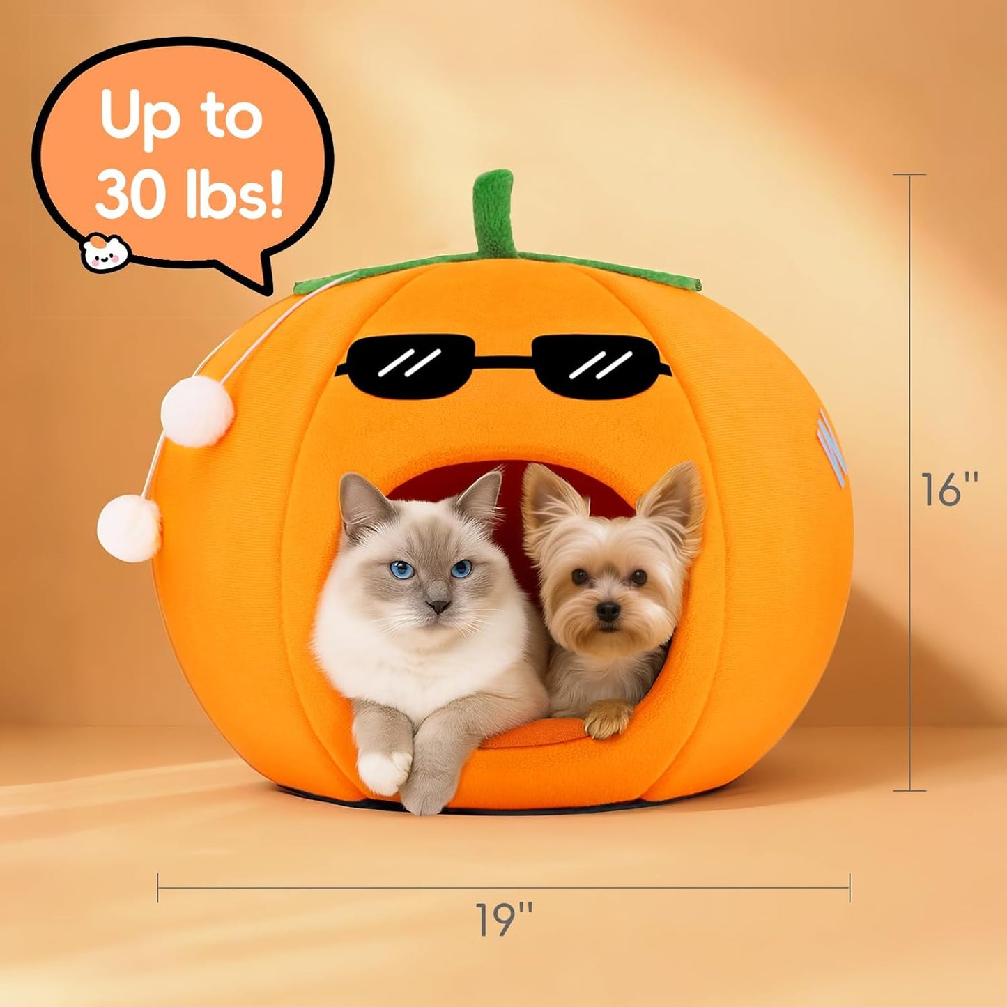 Cat Bed, Dog Bed, Soft Washable Pet Bed, Cat Cave,