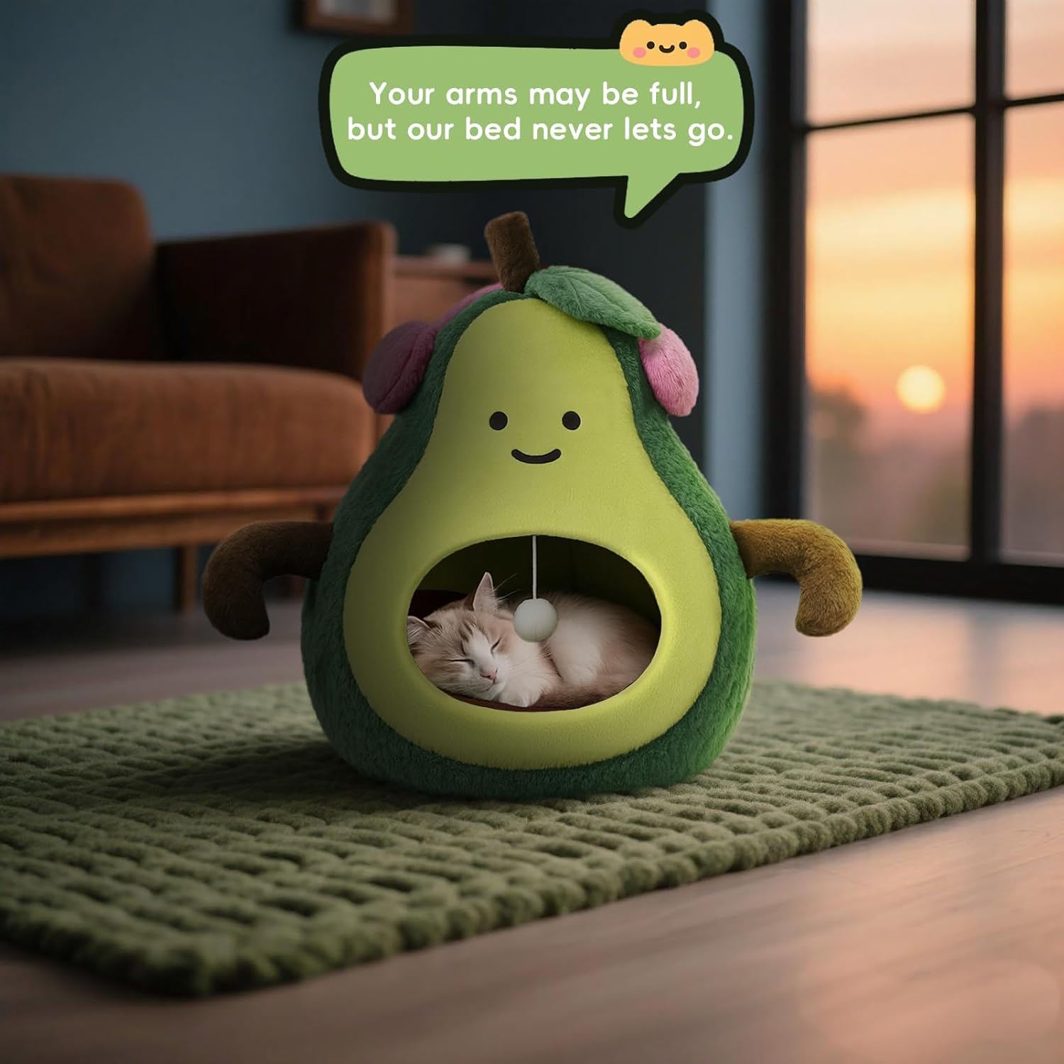 Cat Bed, Dog Bed, Soft Washable Pet Bed, Cat Cave,