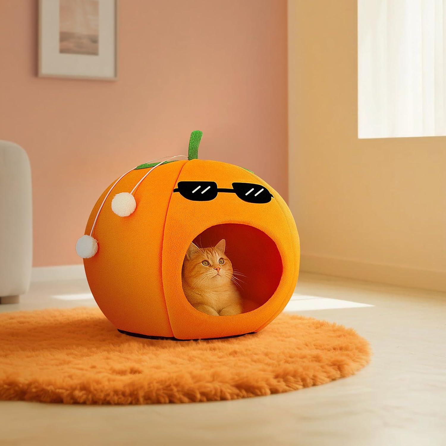 Cat Bed, Dog Bed, Soft Washable Pet Bed, Cat Cave,