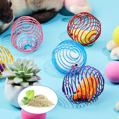 Cat Spring Balls Interactive Toy Set for Kittens and Cats
