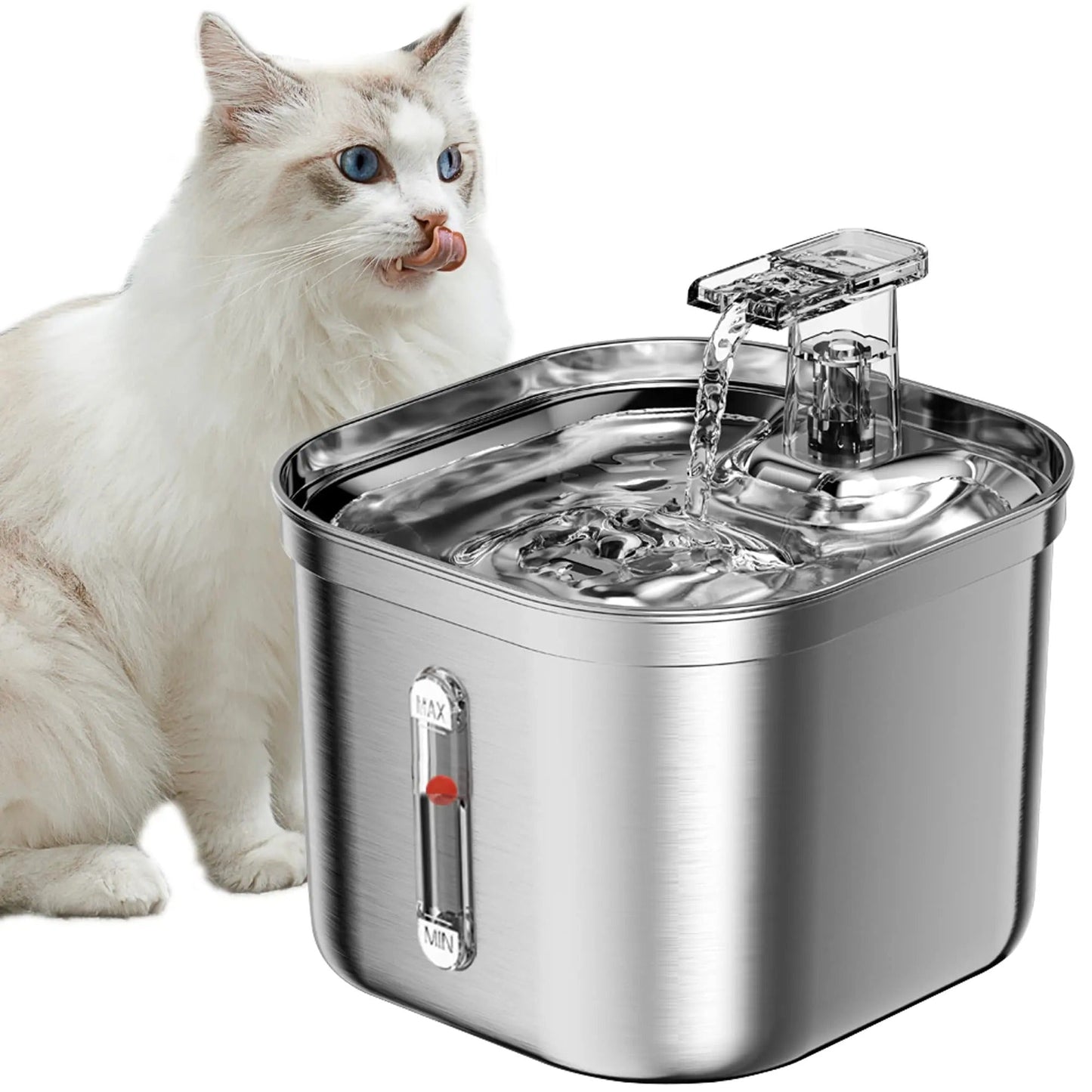Cat Water Fountain Stainless Steel Dispenser