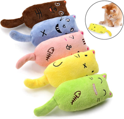 Catnip Toy Mice for Cats 5 Pack Bite Resistant Chew Teething Toys