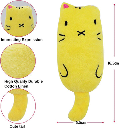 Catnip Toy Mice for Cats 5 Pack Bite Resistant Chew Teething Toys