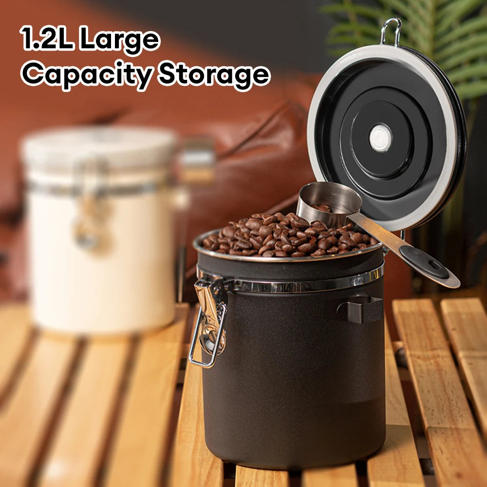 Coffee Storage Container Stainless Steel Sealing Can Food Storage