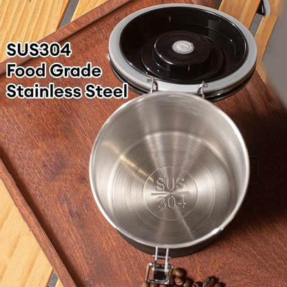 Coffee Storage Container Stainless Steel Sealing Can Food Storage