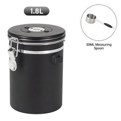Coffee Storage Container Stainless Steel Sealing Can Food Storage