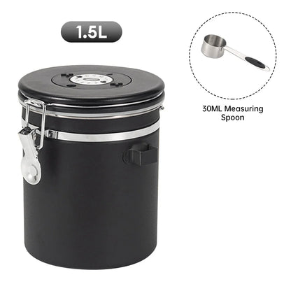 Coffee Storage Container Stainless Steel Sealing Can Food Storage