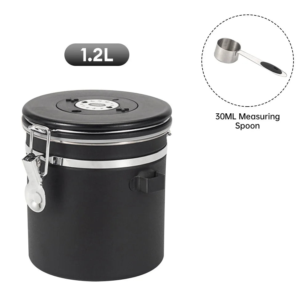 Coffee Storage Container Stainless Steel Sealing Can Food Storage