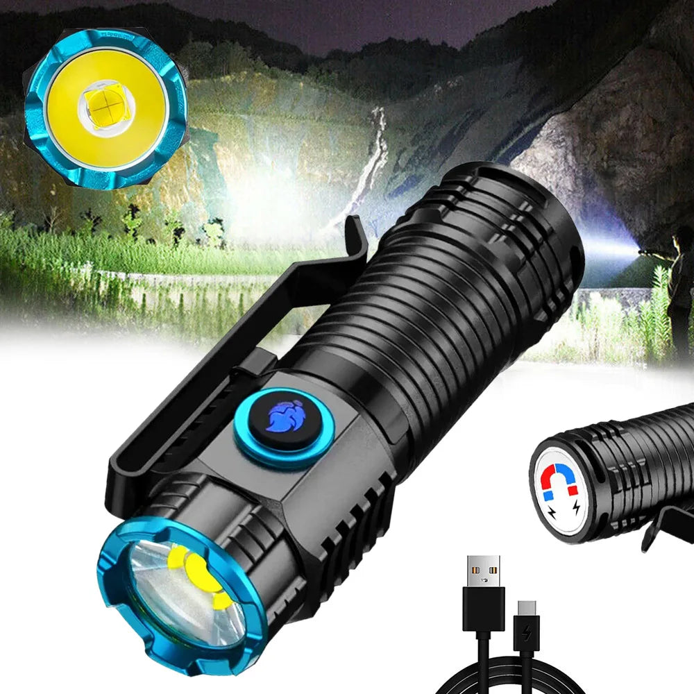 Compact Rechargeable LED Flashlight Torch