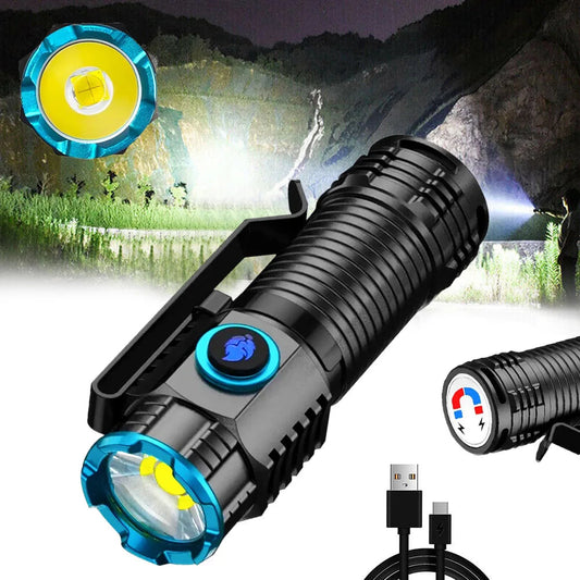 Compact Rechargeable LED Flashlight Torch