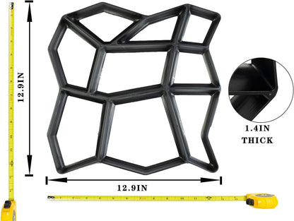 Concrete Molds Walk Path Maker Paving Stepping Stone Mold 2 Packs