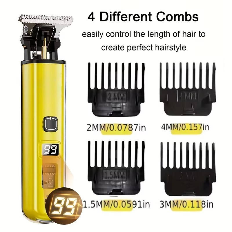 Cordless Hair Clippers Professional Grooming Tools