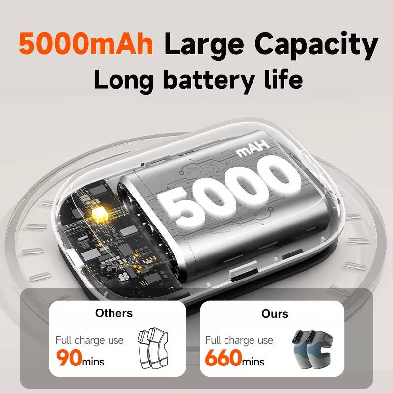 Cordless Knee Massager with Heat and Vibration