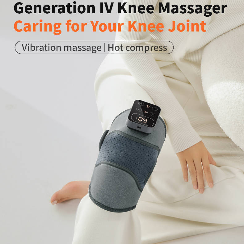 Cordless Knee Massager with Heat and Vibration