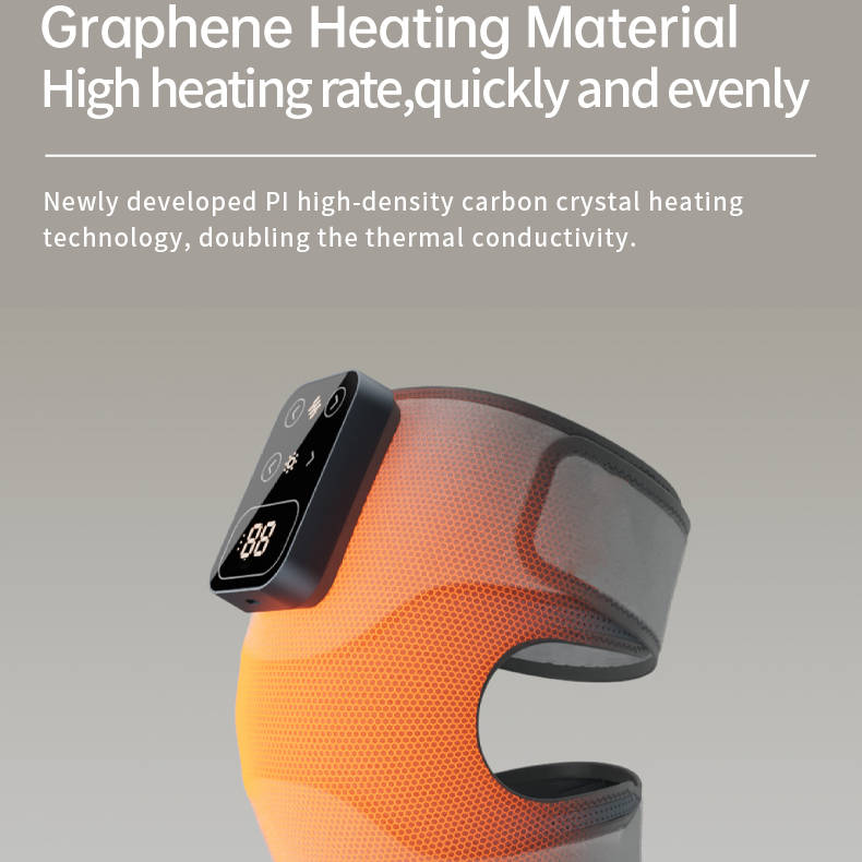 Cordless Knee Massager with Heat and Vibration