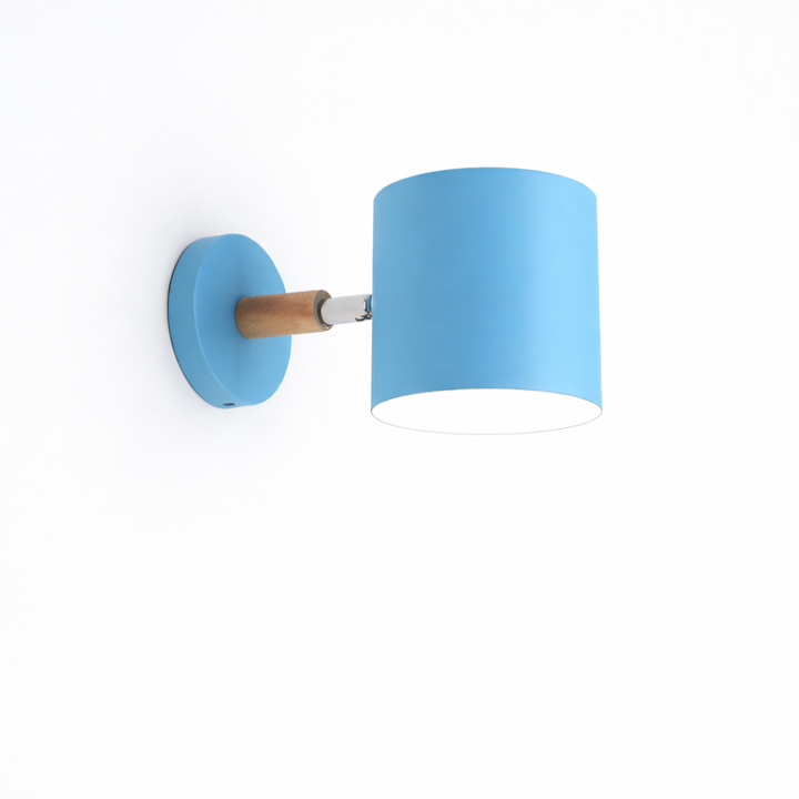 Pastel Nordic Wall Lamp with Fabric Shade