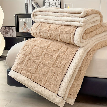 Ultra-Soft Coral Fleece Blanket for Cozy Home and Office Comfort