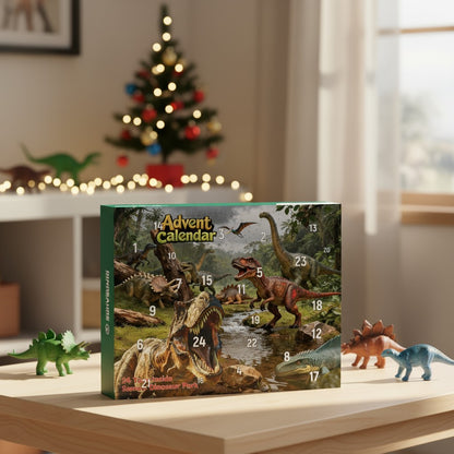 Dinosaur Christmas Advent Calendar Gift Figures 24-Days