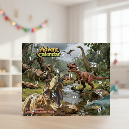 Dinosaur Christmas Advent Calendar Gift Figures 24-Days