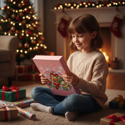 Girls christmas advent Calendar Gift  24 Surprise Ornaments