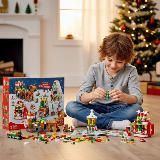 Building Block Christmas Advent Calendar 2025 Gift For Kids