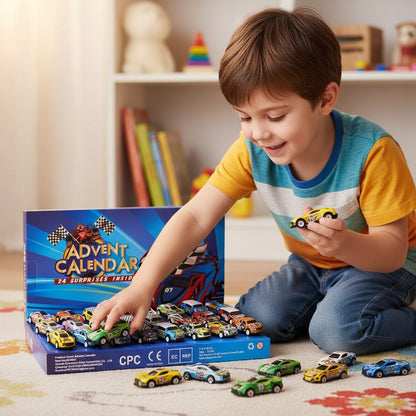 Racing Car Advent Calendar Christmas Gift  - 24 Countdown