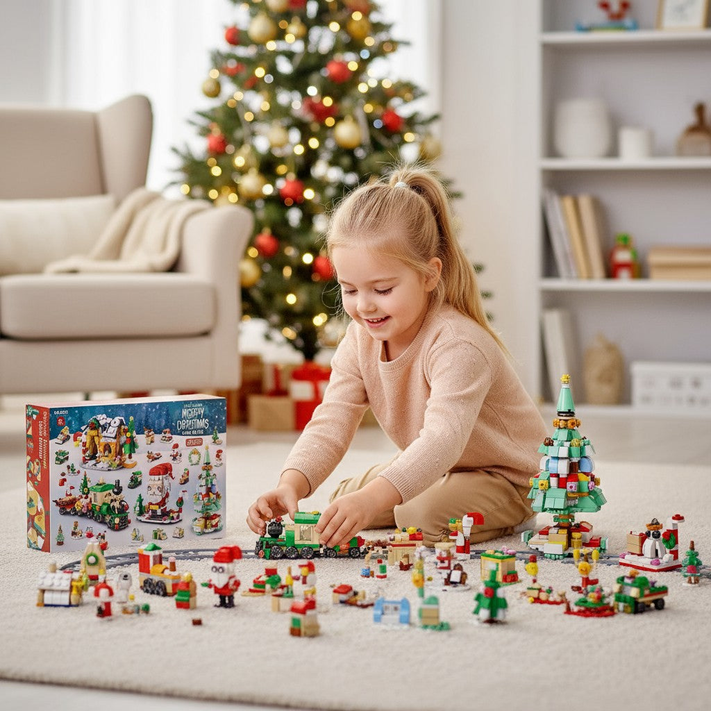 Building Block Christmas Advent Calendar 2025 Gift For Kids