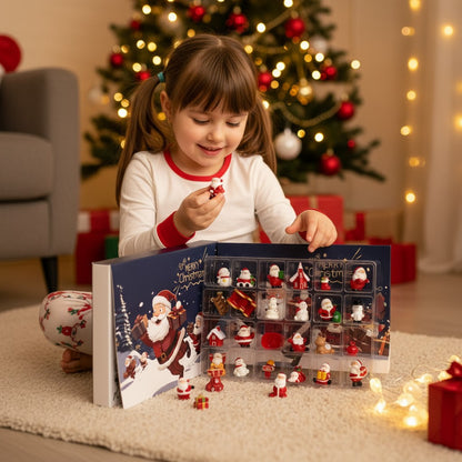 Christmas Advent Calendar gift with 24 Mini Figurines