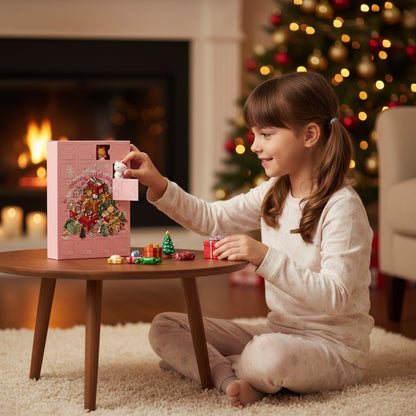 Girls christmas advent Calendar Gift  24 Surprise Ornaments