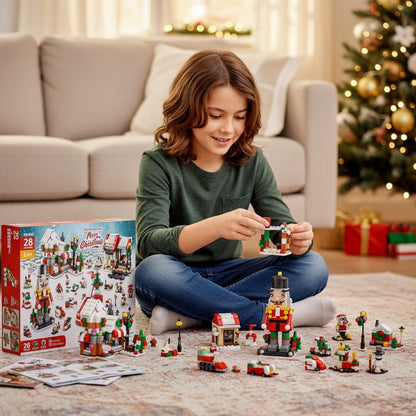 Building Block Christmas Advent Calendar 2025 Gift For Kids