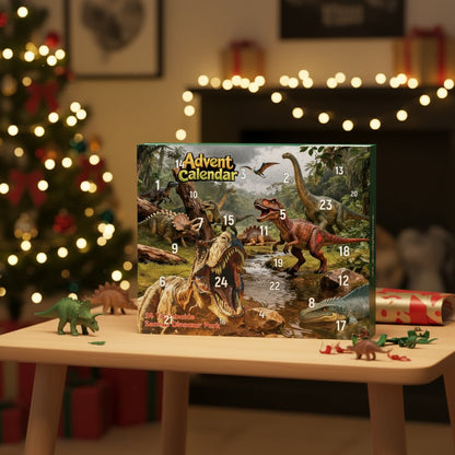 Dinosaur Christmas Advent Calendar Gift Figures 24-Days