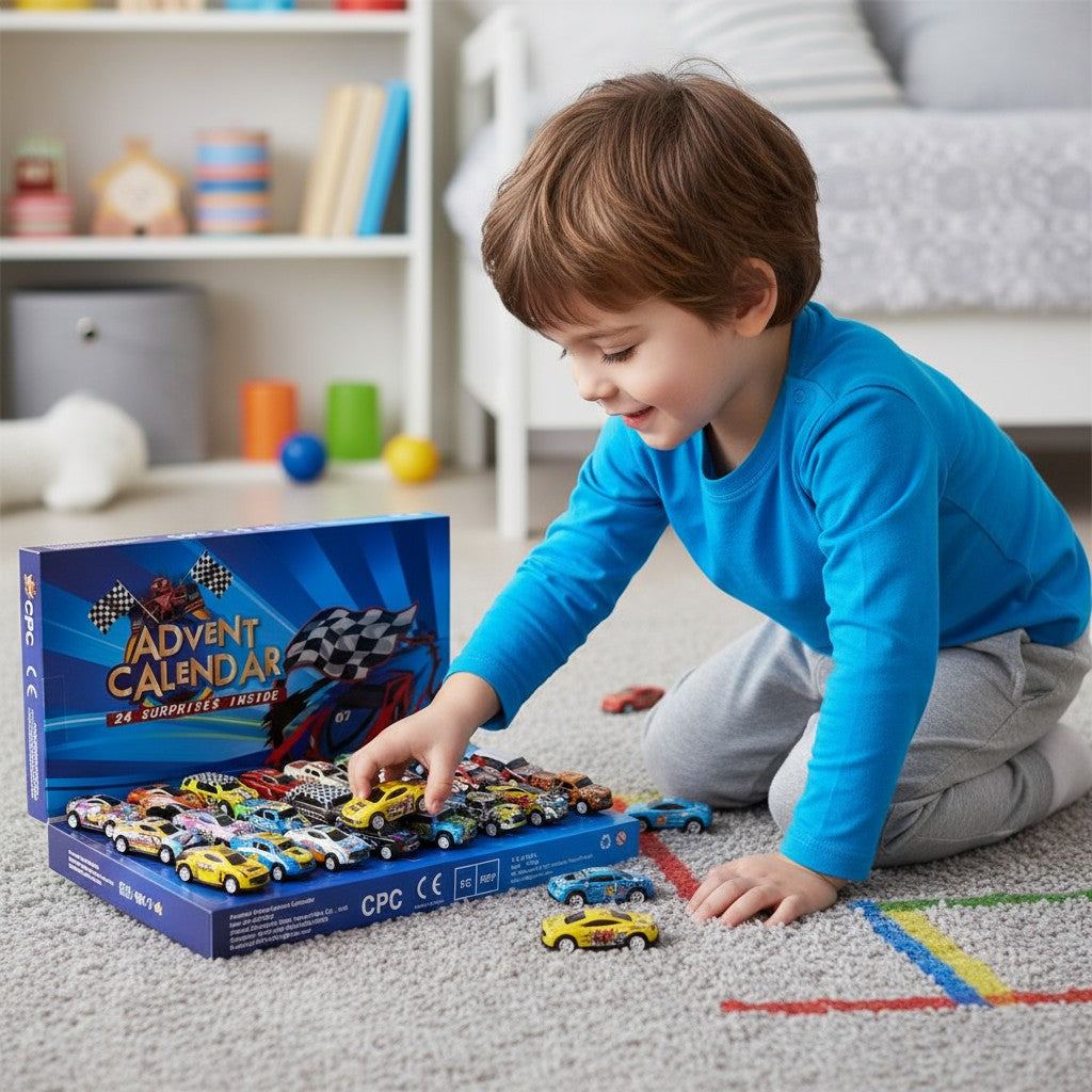 Racing Car Advent Calendar Christmas Gift  - 24 Countdown